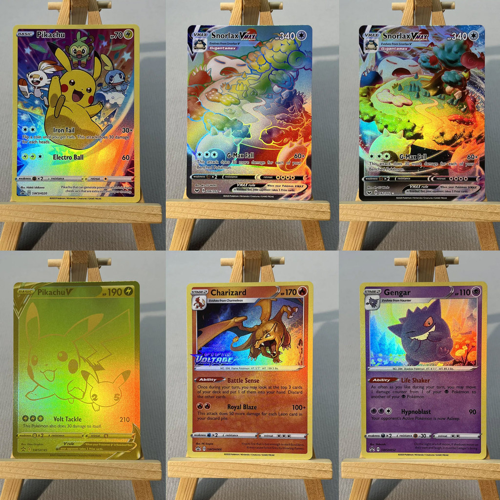SP SSH PTCG12-002 Tcg proxy PKM Cards Pikachu V Charizard Snorlax VMAX Rare Collection Battle Toys