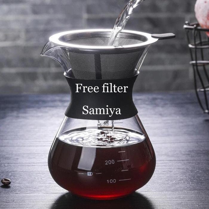 Coffee Pot Server V60 / Kopi Server 400Ml / Tabung Tempat Kopi V60