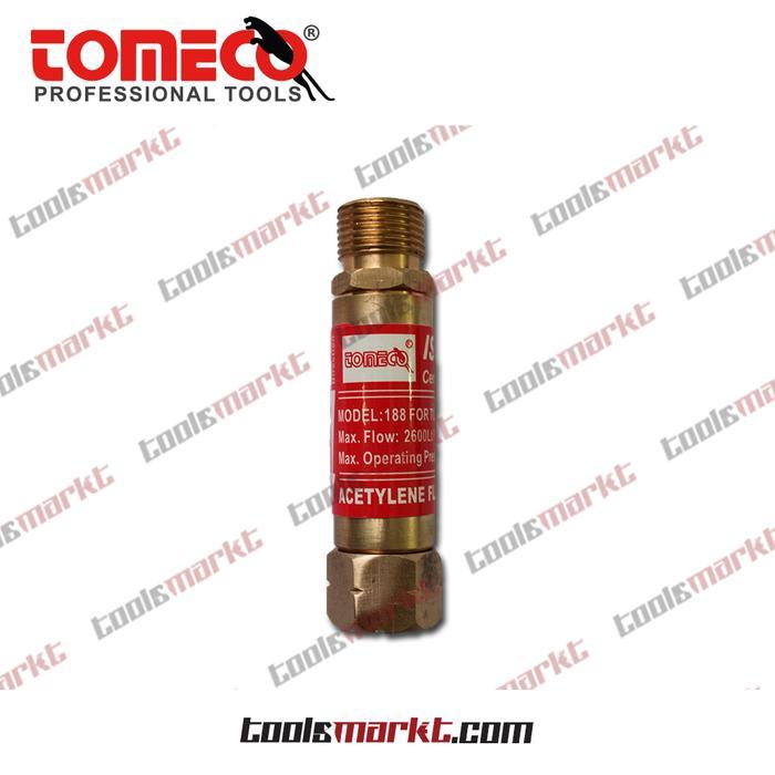 Tomeco 188L Flashback Arrestor Torch Acetylene Pengaman Nyala Balik Katup Penahan Api Balik