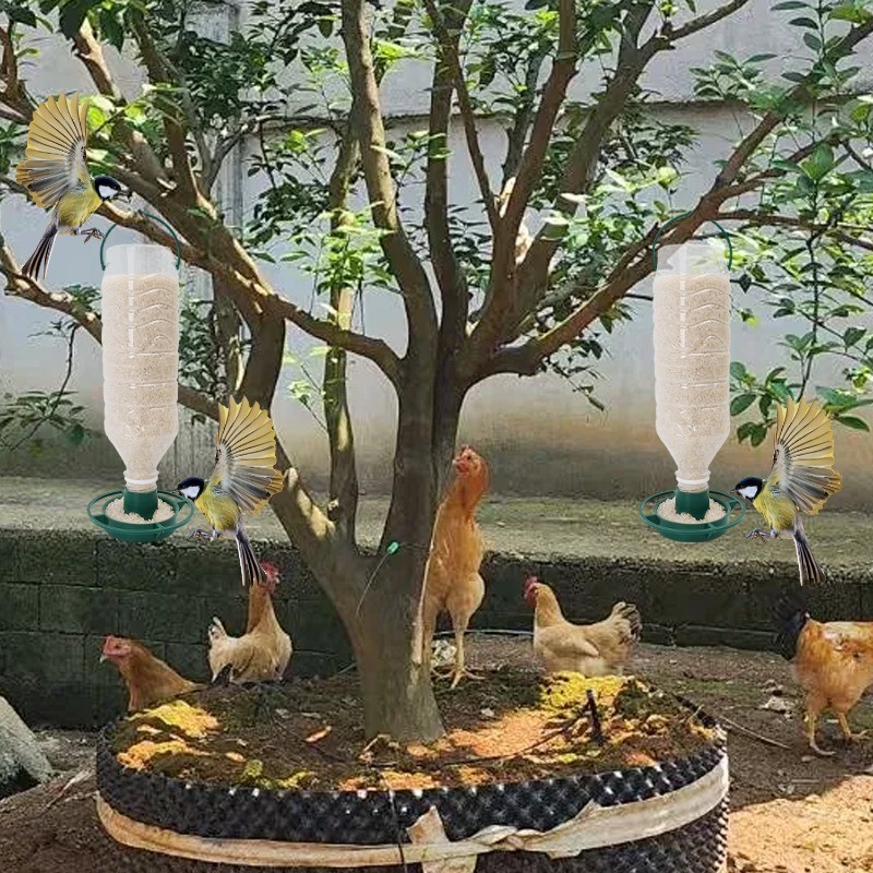 1/5x Bird Feeder Outdoor Hanging Bird Feeder Plastic Hook Balcony Hummingbird Feeder Garden Bird