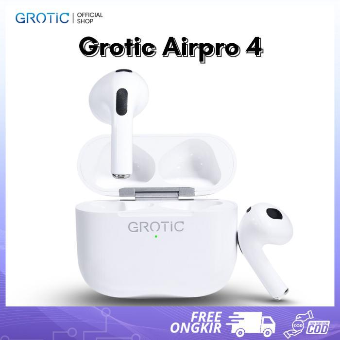 GROTIC TWS Bluetooth Headset Earphone Wireless Stereo Earbuds Airpro4