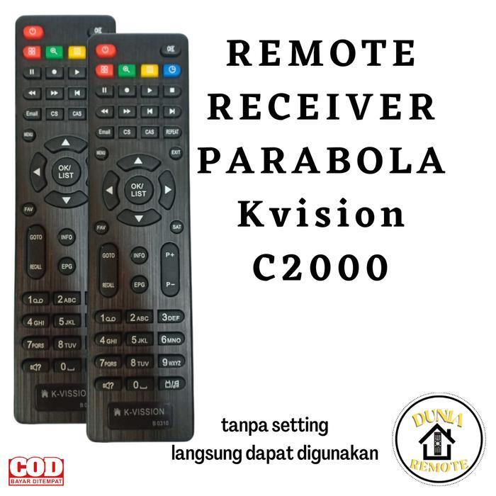 NEW Remot / Remote Receiver Parabola TOPAS B0301 / K-vision BROMO C2000 / TOPAS / KVISION BROM