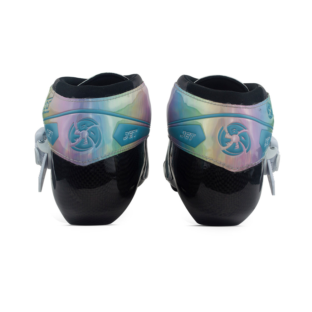 BONT Jet 2PT 195mm Blue Rainbow Inline SKates Speed skates Carbon roller skates boot Road Skates