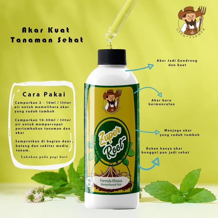 Geek Farmer - Zuper Root 100ml Hormon Booster Penumbuh Akar