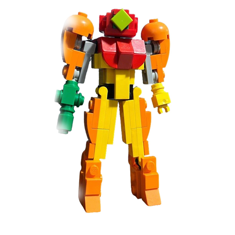 117pcs MOC Space Samus Aran Model Building Blocks Architecture DIY Idea Creative Toy Education Brick