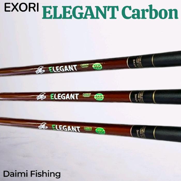 Joran Pancing Tegek Exori ELEGANT Carbon 300 360 450
