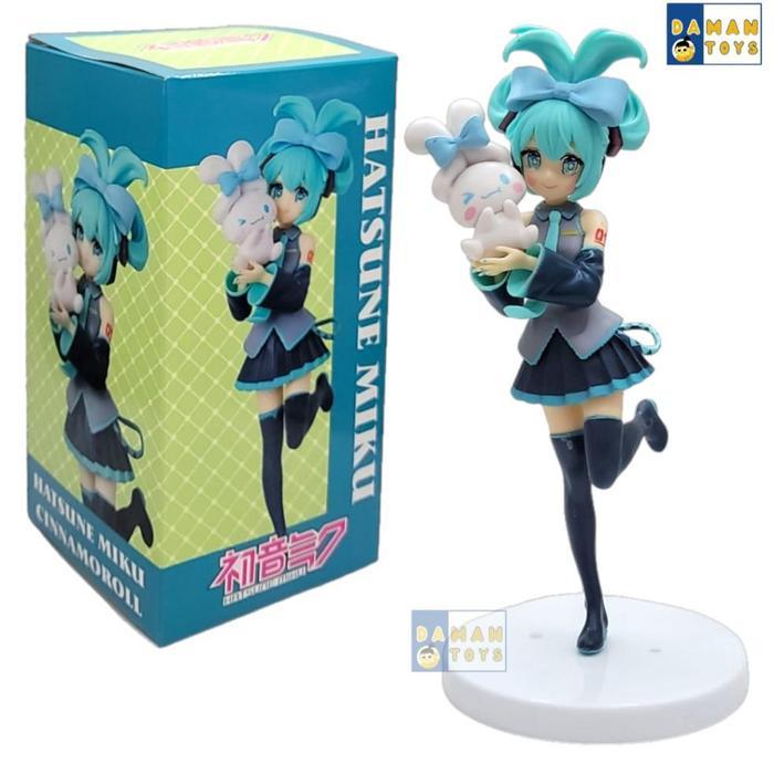 Ready Figure Hatsune Miku X Cinnamonroll Vocaloid Anime Pajangan Koleksi