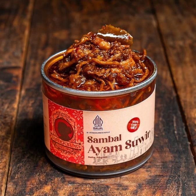 

Mamiseler45 - Sambal Ayam Suwir Dapoer Kuno X Renald Fadli 150Gr Camilan Pedas Halal