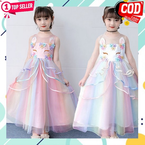 Dress Mewah Anak 12Thn 10 14 Th Baby Baju Pesta Rok Kado Anakanak Kids Usia 6 7 8 9 10 Taun Terbaru 