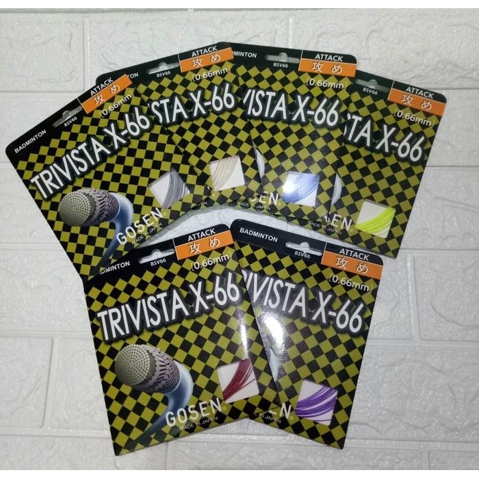 SENAR RAKET BADMINTON GOSEN TRIVISTA X-66 MADE IN