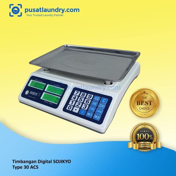 Timbangan Duduk Digital Sojikyo 30 Kg / Timbangan Buah Laundry
