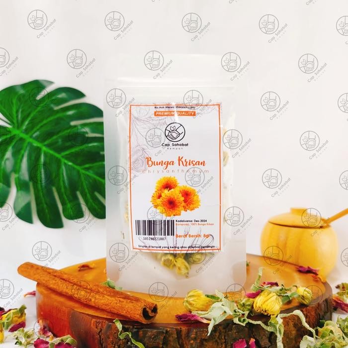 

Premium 8gr Teh Bunga Krisan Kering / Dried Chrysanthemum / Rempah / JSR 100%
