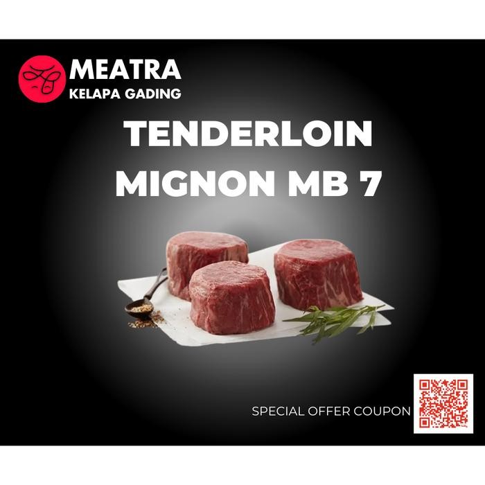 

Pilihan- Tenderloin Fillet Mignon Mb 7+ 250-350 Gram