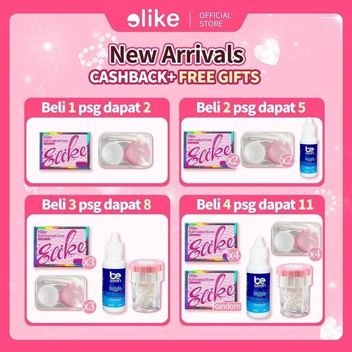 Pilihan- [New]Elike Lucky Series Soflen Lensa Kontak Warna Diameter 14.2Mm 1 Pasang Softlens