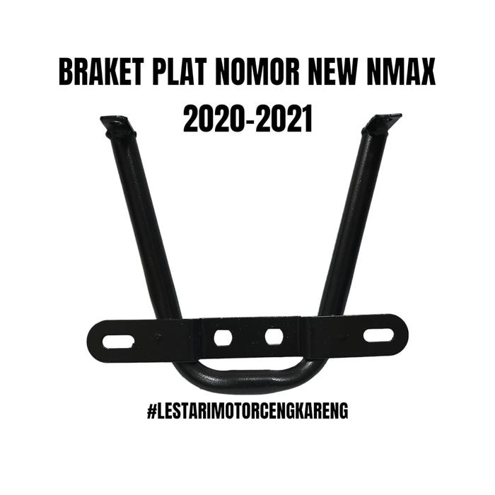 BRAKET DUDUKAN PLAT NOMOR KUMIS ALL NEW NMAX 2020 - 2022 BESI