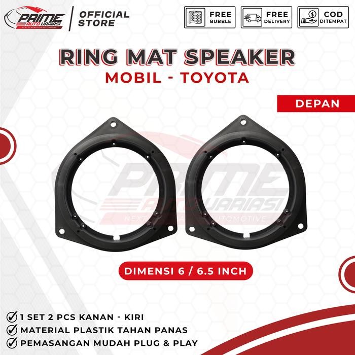 OBRAL [2PCS] Ring Mat Dudukan Speaker Mobil 6 Inch dan 6.5 Inch for TOYOTA FH532