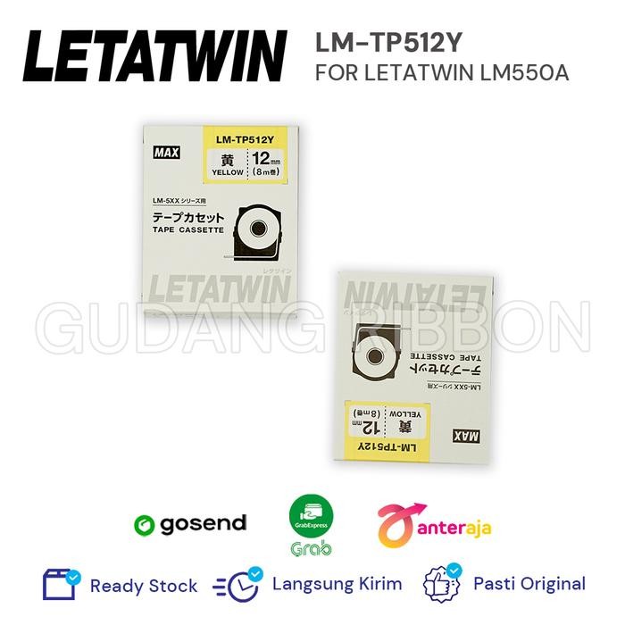 

Label Max Letatwin 12Mm Yellow (Lm-Tp512Y)
