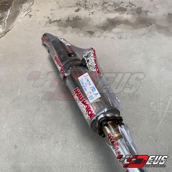 KNALPOT AHAU NINJA R / SS STAINLESS STEEL PERUT C 39 STANDAR NON COBRA