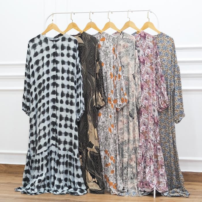 Pilihan- Velmo Junko Dress Katun - Gaun Wanita Polos Dress Casual Dress Kekinian