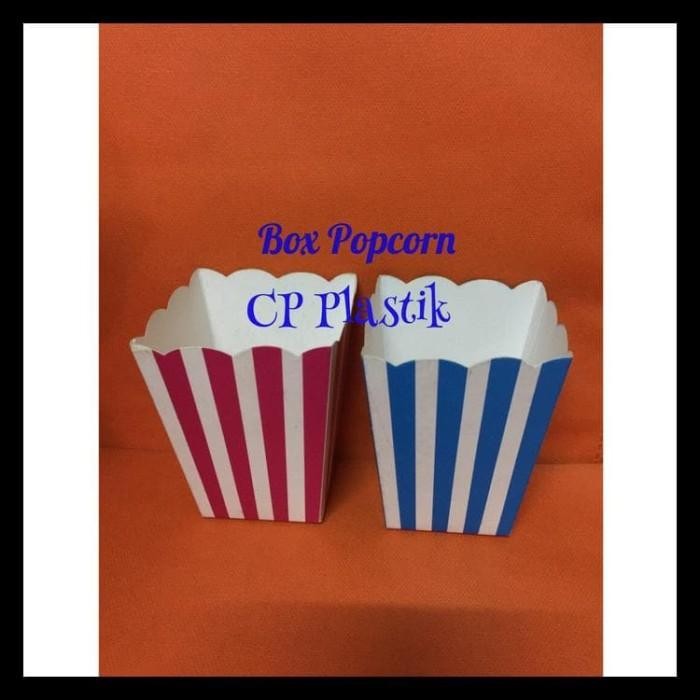 Murah Meriah Box Popcorn Cup Popcorn Tray Popcorn (Isi +/- 25 Pcs)