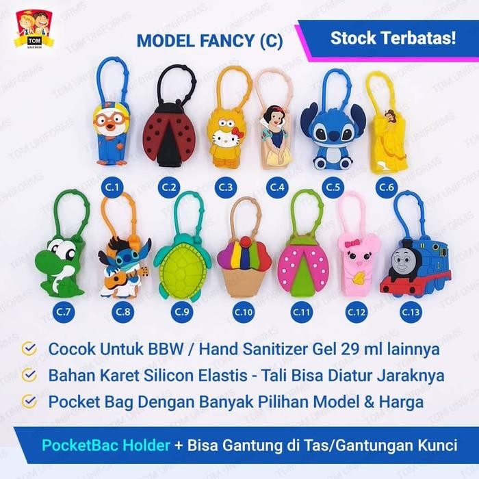 Pilihan- Bbw Pocketbac Holder / Pocketbag / Tempat Hand Sanitizer Gel Fancy C