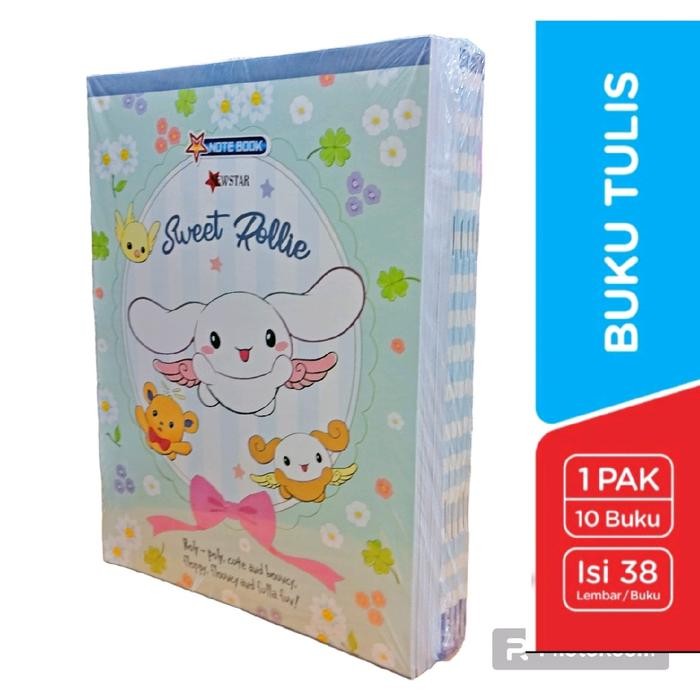 

New NewSTAR Buku Tulis Karakter Kumory CINAMOROL 38 Lembar x 10 Buku Murah -