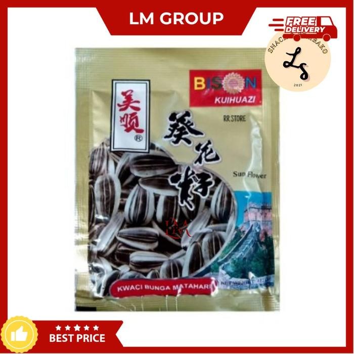 

New Kuaci / Kwaci Bison Bunga Matahari 10gr isi 20 pcs Gurih Nikmat Murah
