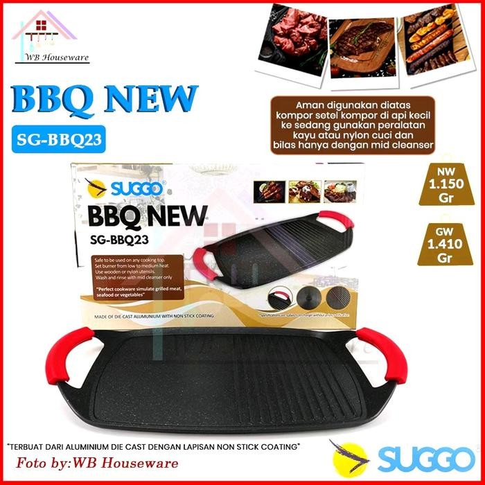 Suggo Grill Pan Wajan Pemanggang Alat Panggang Daging