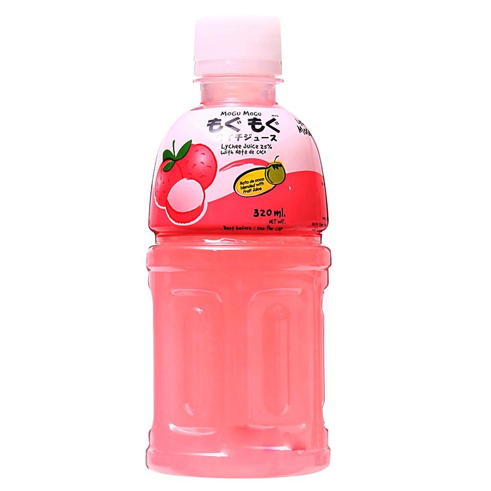 

S74606 MOGU-MOGU LYCHEE MINUMAN JELLY 320ML BOTOL MAJU BERSAMA (20250910)