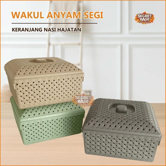 WAKUL ANYAM SEGI - Besek Nasi Berkat Jaman Now / Keranjang Nasi Hajatan / Tempat Berkatan Unik