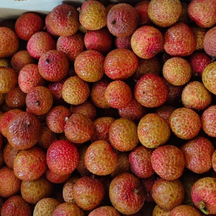 Pilihan- Buah Leci Lychee Merah Import Segar