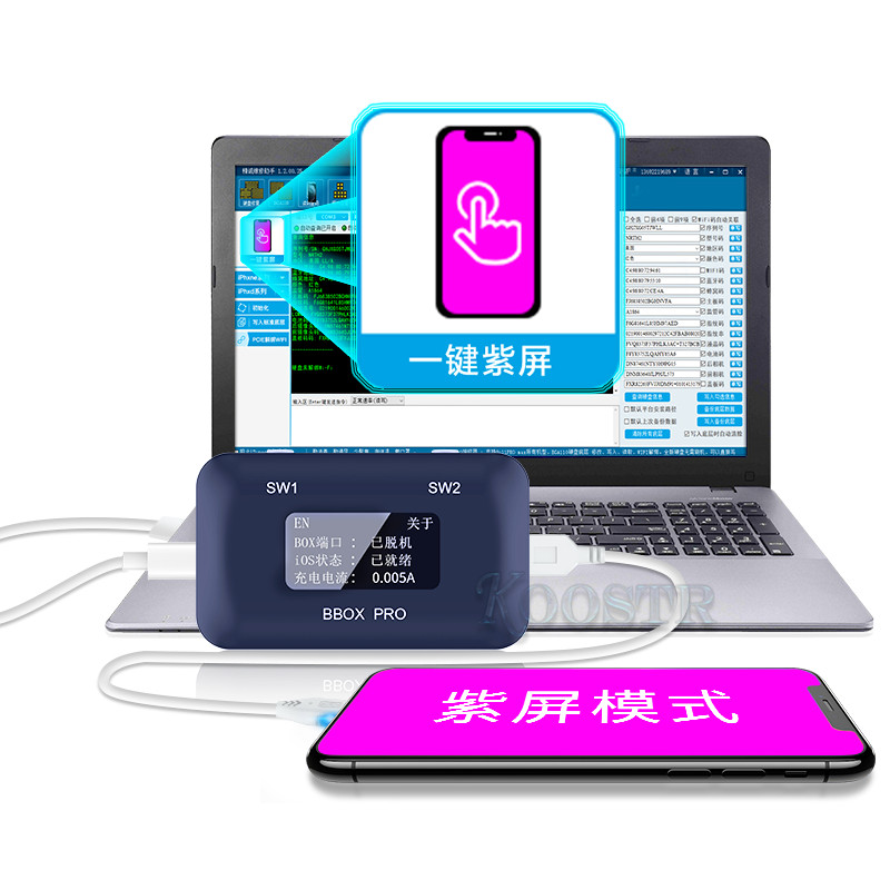 iPad 2 3 4 Adapter For JC B Box BBox Pro JCID C4 C3 Black Box  DFU