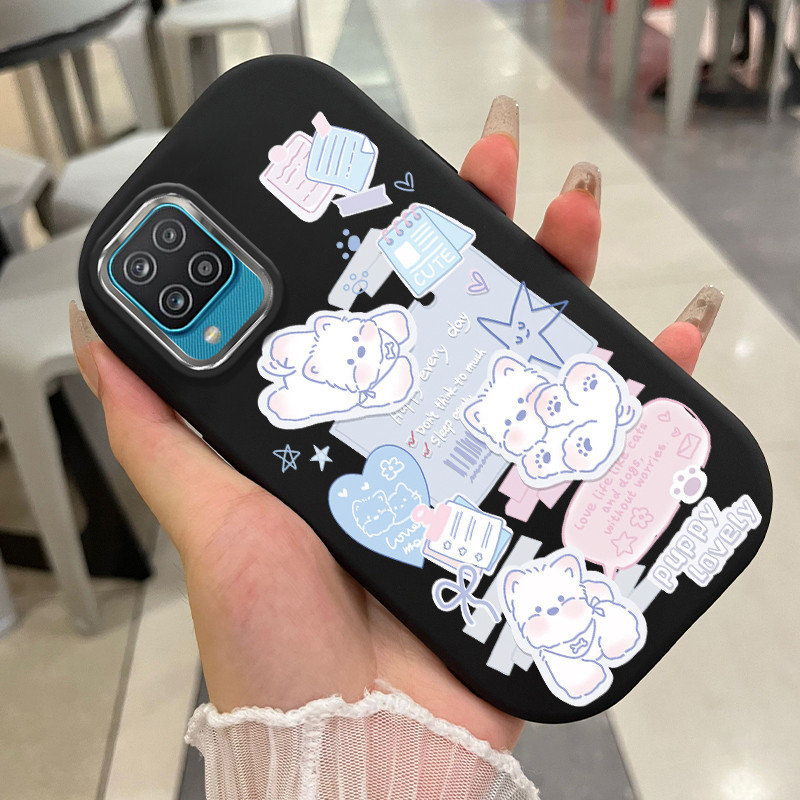 Casing Hp Untuk Samsung Galaxy A12 4G A12 5G F12 M12 A13 Case Casing Anjing Sticker pola Kesing HP K