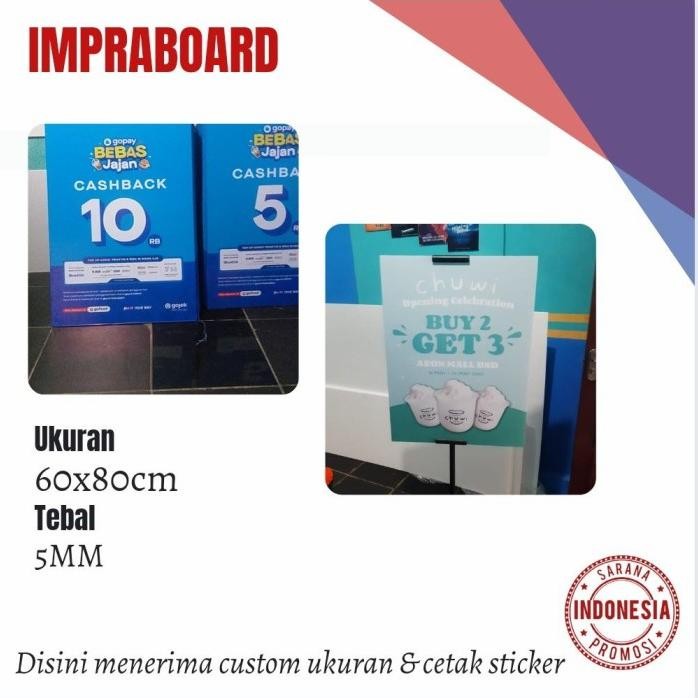 

Impraboard Ukuran 60x80 , 5mm (Tebal)