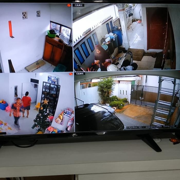 Paket cctv 2 kamera 2 megapixel termasuk pasang