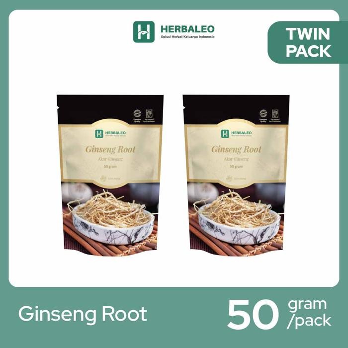 

TERMURAH Twinpack - Herbaleo Ginseng Root 50 gram ( Akar Ginseng ) READY STOCK