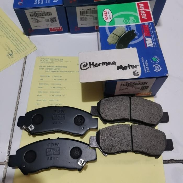 Brake shoe Kampas rem DEPAN TDW ORIGINAL New Carry Tayo PickUP Sigra Calya 1.2cc/1.0 -All new Sirion