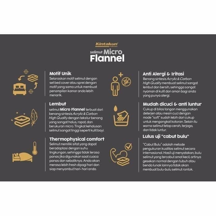 Selimut bulu kintakun motif victor