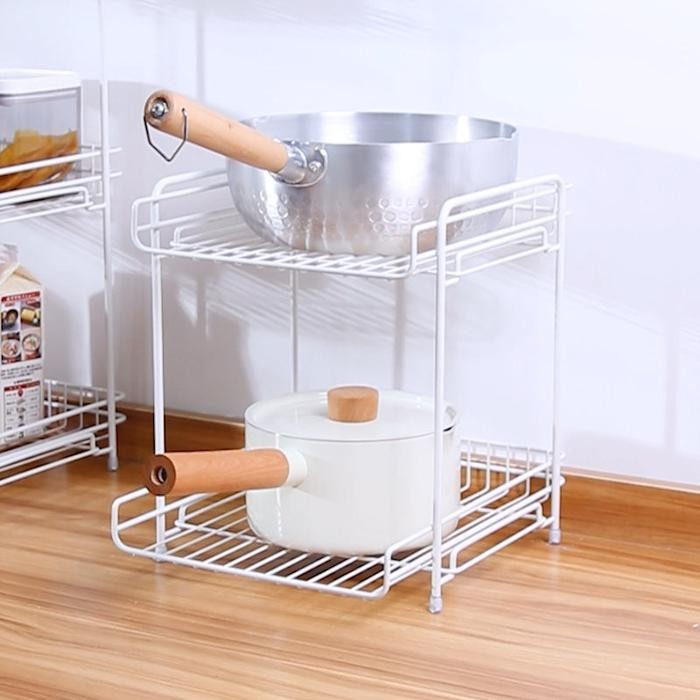 ZENRak Dapur Minimalis Rak Sisipan Kolong Meja Dapur Rak Storage Multifungsi / Rak Bumbu Nordic