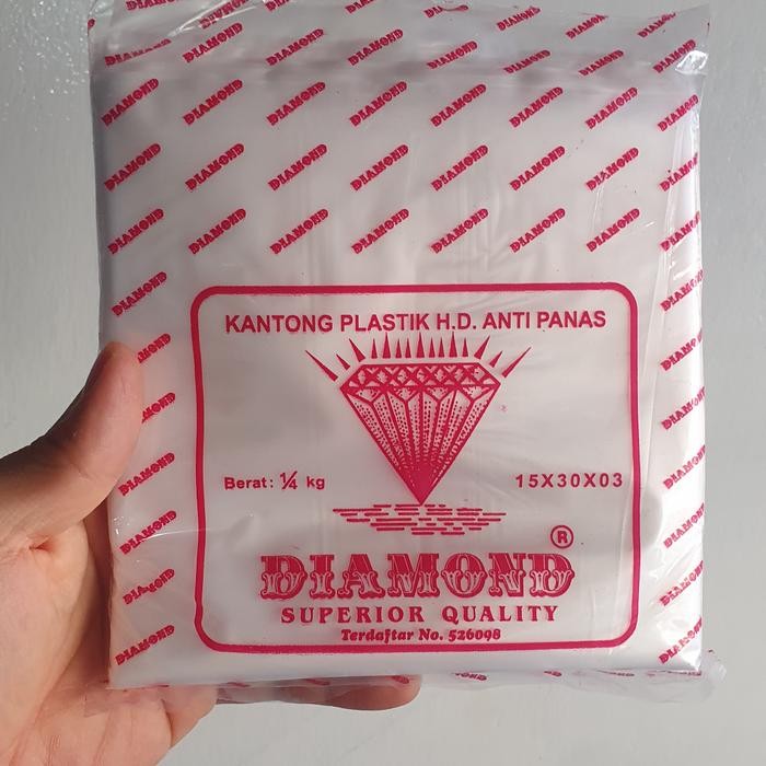 plastik antipanas diamond ukuran 15x30