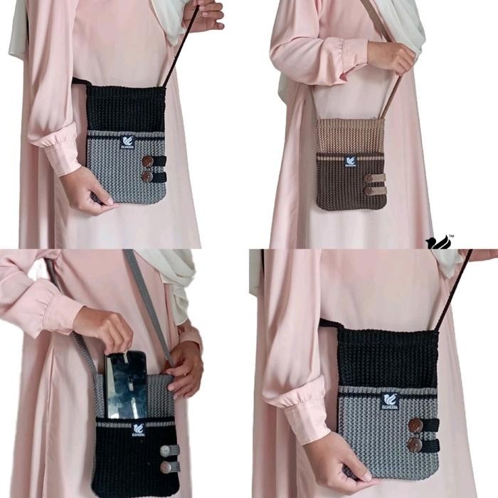 Top TAS RAJUT SLEMPANG TAS RESLETING (RUBY)