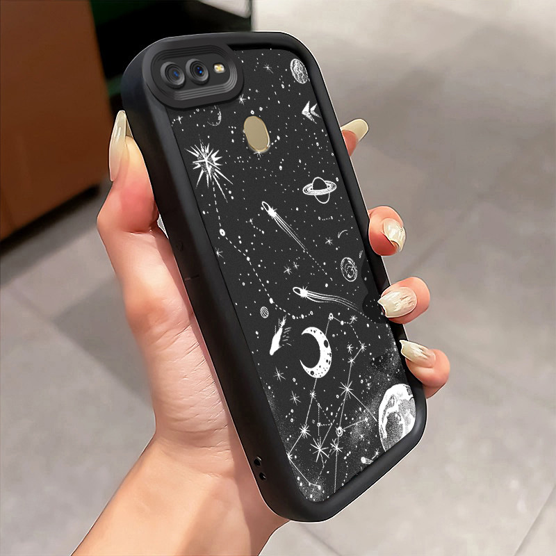 Casing Hp Untuk OPPO A7 OPPO A5s OPPO A12 OPPO A12S A11k Case Roket luar angkasa Cover Softcase Tida