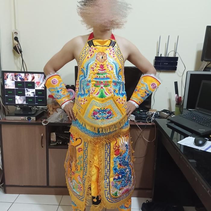 baju tatung / oto - taiwan import - kuning