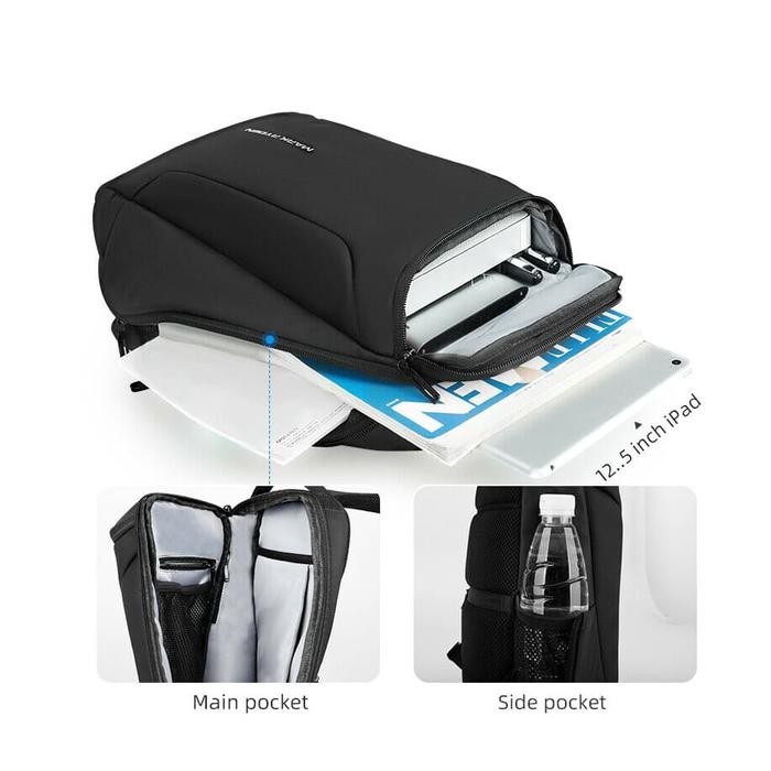 Mark Ryden MR7069 Crossbody Shoulder Bag - Tas Selempang Sling - BLACK