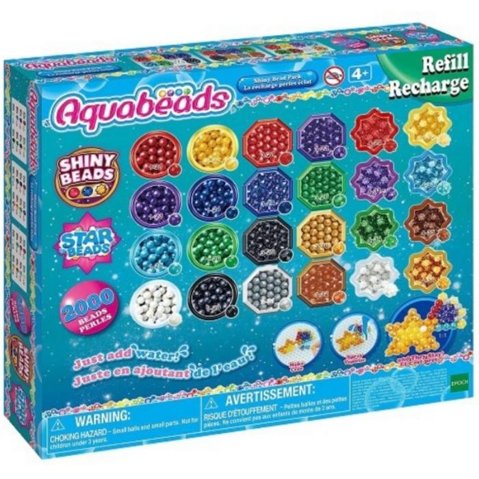 TERMURAH Aqua Beads Shiny and Star Bead Mega Pack Aquabeads EPOCH 2 Beads READY STOCK
