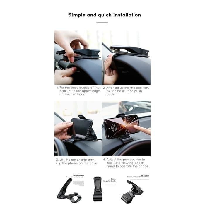 BASEUS CAR HOLDER DASHBOARD BIG MOUTH MOBILE PHONE CAR MOUNT
