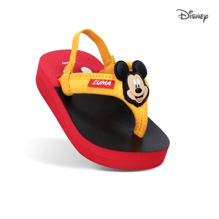 Zuma X Disney Mickey Baby/Sandal Karet Tali Sandal Jepit Bayi - Hitam