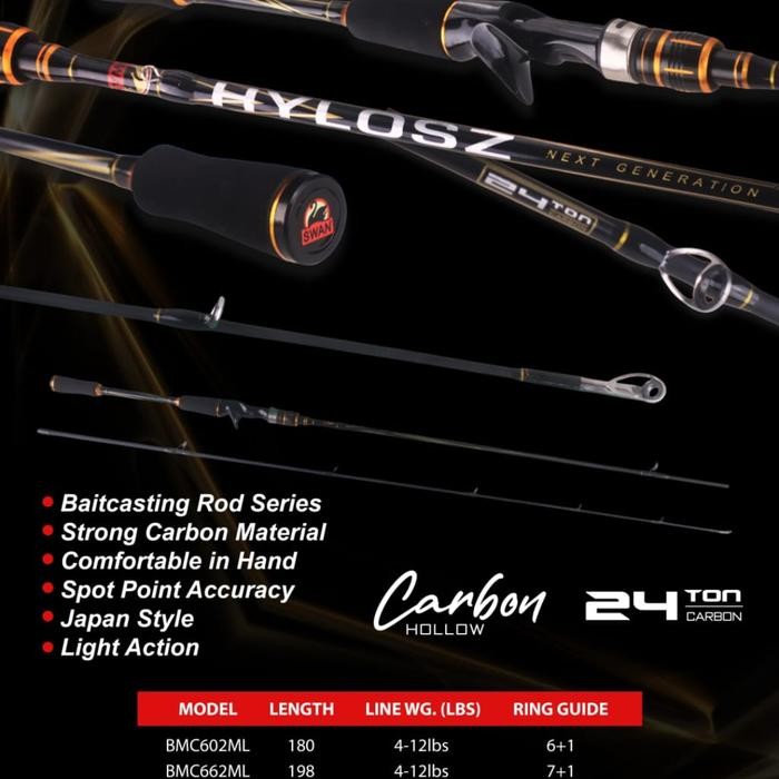 Joran BC Swan Hylosz 180 cm & 198 cm (TERBAIK) (TERBARU) (TERMURAH)
