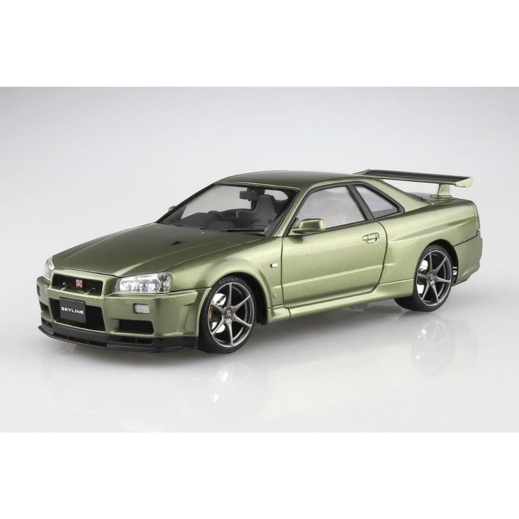 [PO] Model Kit Nissan R34 Skyline GT-R V Spec II Nur’02 1/24 Aoshima TMKQ [WAJIB TANYAKAN STOCK SEBE