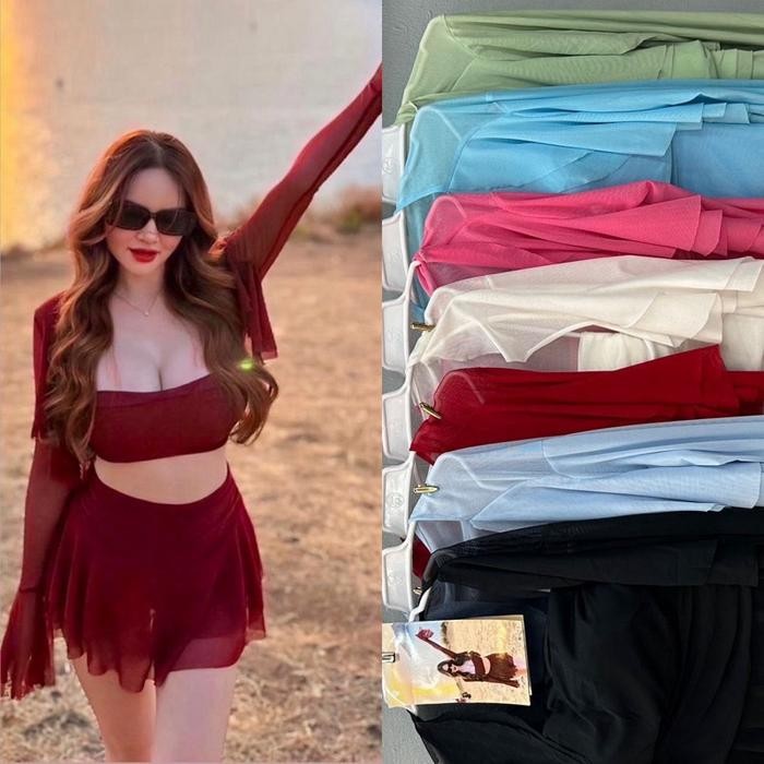 SETELAN SET ROK CELANA WANITA FASHION IMPORT BANGKOK BKK / STR 58